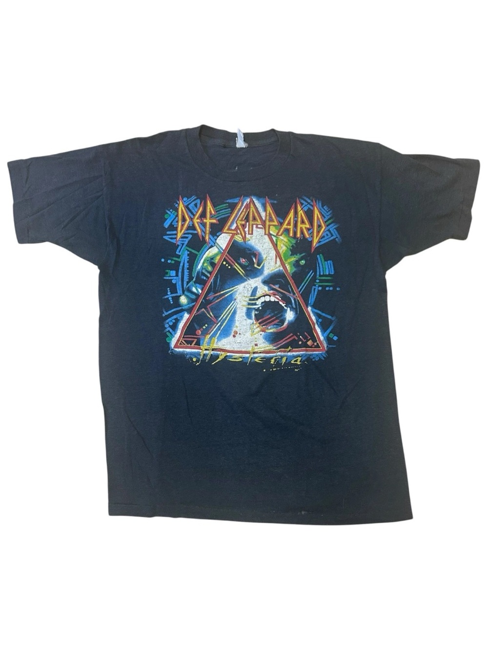 Vintage 1987 Def Leppard hysteria tour band tee size m/L